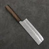 Oul White Steel No.1 Hammered Nakiri  165mm Oak Handle - Japannywholesale