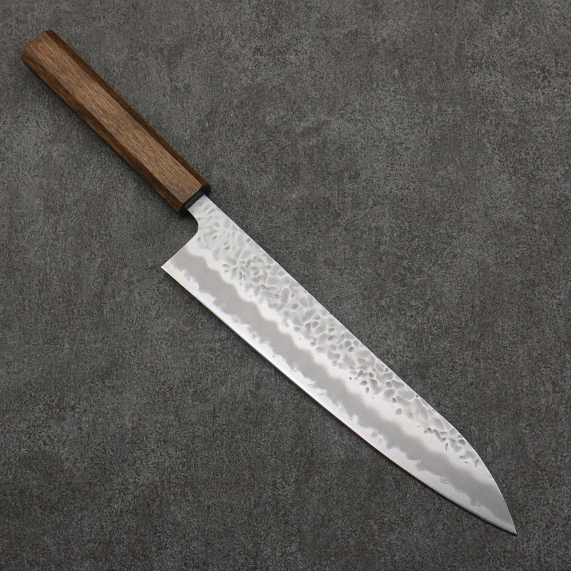 Oul White Steel No.1 Hammered Gyuto  240mm Oak Handle - Japannywholesale