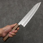 Oul White Steel No.1 Hammered Gyuto  240mm Oak Handle - Japannywholesale