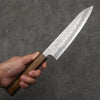 Oul White Steel No.1 Hammered Gyuto  180mm Oak Handle - Japannywholesale