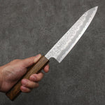 Oul White Steel No.1 Hammered Gyuto  180mm Oak Handle - Japannywholesale