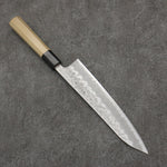 Oul White Steel No.2 Hammered Gyuto  210mm Magnolia Handle - Japannywholesale