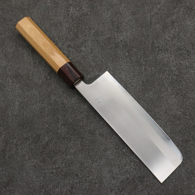 Oul White Steel No.1 Nakiri  165mm Keyaki (Japanese Elm) Handle - Japannywholesale