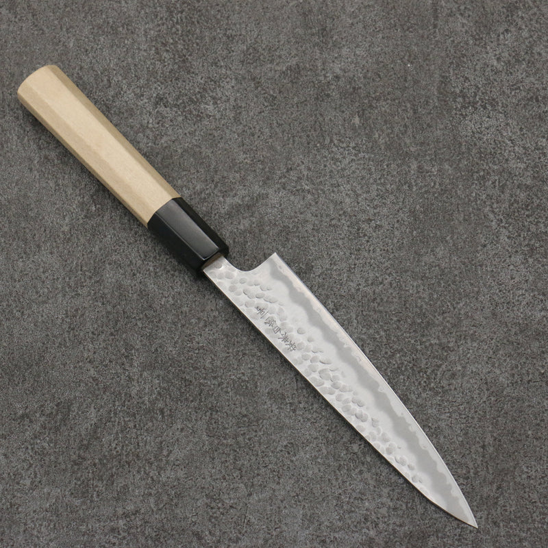 Oul White Steel No.2 Hammered Petty-Utility  135mm Magnolia Handle - Japannywholesale