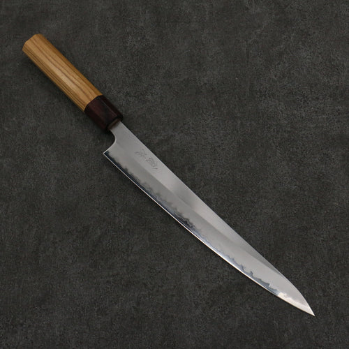 Oul White Steel No.1 Sujihiki  240mm Keyaki (Japanese Elm) Handle - Japannywholesale