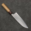 Oul White Steel No.1 Santoku  165mm Keyaki (Japanese Elm) Handle - Japannywholesale