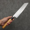 Oul White Steel No.1 Kiritsuke Gyuto  210mm Keyaki (Japanese Elm) Handle - Japannywholesale