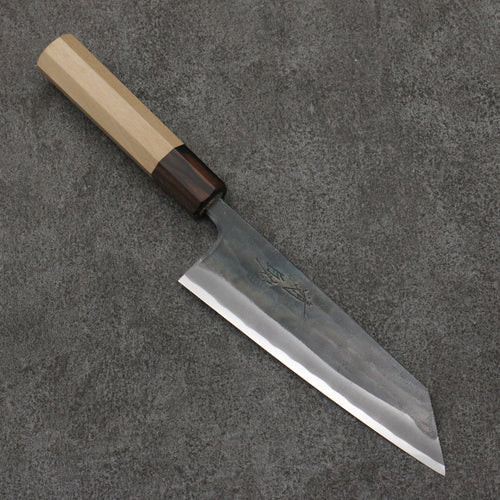 Seisuke Blue Super Black Finished Small Bunka  150mm Magnolia (Ferrule: Ebony) Handle - Japannywholesale