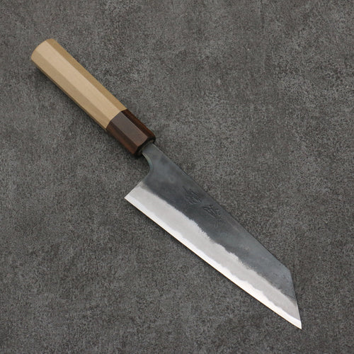 Seisuke Blue Steel No.1 Black Finished Small Bunka  150mm Magnolia (Ferrule: Ebony) Handle - Japannywholesale