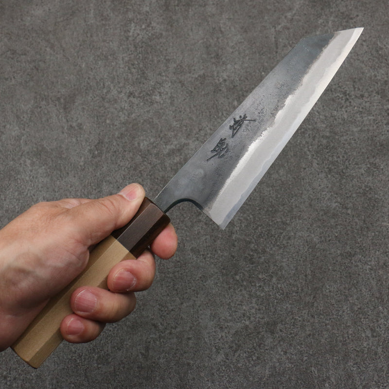 Seisuke Blue Steel No.1 Black Finished Small Bunka  150mm Magnolia (Ferrule: Ebony) Handle - Japannywholesale