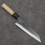 Seisuke Blue Steel No.1 Black Finished Bunka  180mm Magnolia (Ferrule: Ebony) Handle - Japannywholesale