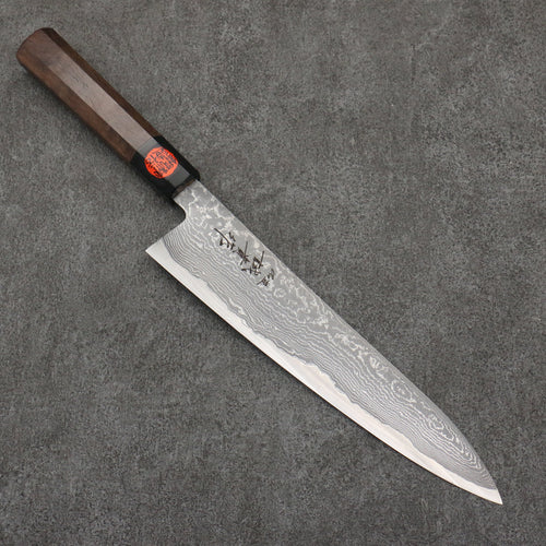 Shigeki Tanaka Harukaze SG2 Damascus Gyuto  240mm Walnut Handle - Japannywholesale