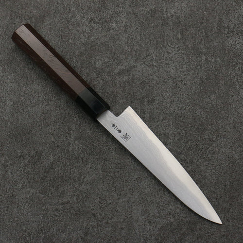 Shigeki Tanaka Blue Steel No.2 Damascus Petty-Utility  135mm Walnut Handle - Japannywholesale