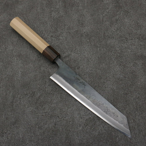 Seisuke Blue Super Black Finished Kiritsuke Gyuto  210mm Magnolia (Ferrule: Ebony) Handle - Japannywholesale