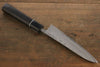 Shigeki Tanaka Habakiri SG2 Damascus Petty-Utility  150mm Ebony Wood Handle - Japannywholesale