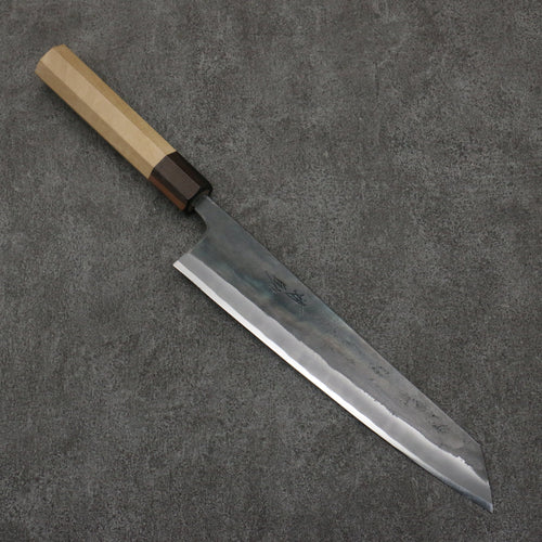 Seisuke Blue Super Black Finished Kiritsuke Gyuto  240mm Magnolia (Ferrule: Ebony) Handle - Japannywholesale