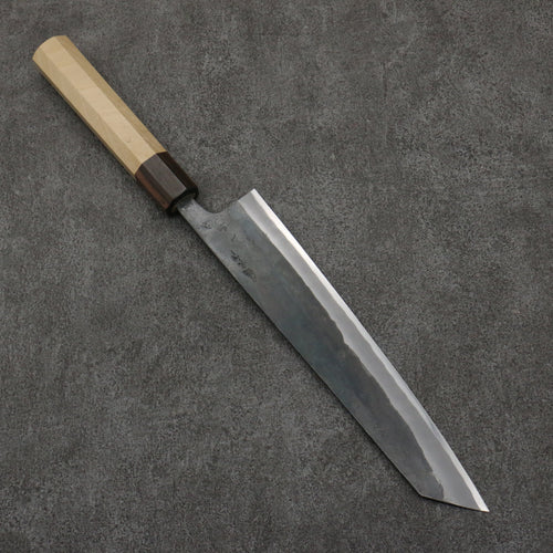 Seisuke Blue Super Black Finished Kiritsuke Gyuto  240mm Magnolia (Ferrule: Ebony) Handle - Japannywholesale