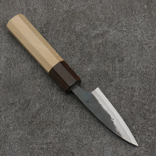 Seisuke Blue Steel No.1 Black Finished Paring  75mm Magnolia (Ferrule: Ebony) Handle - Japannywholesale