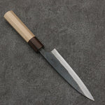 Seisuke Blue Steel No.1 Black Finished Petty-Utility  135mm Magnolia (Ferrule: Ebony) Handle - Japannywholesale