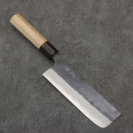 Seisuke Blue Steel No.2 Black Finished Nakiri  165mm Magnolia (Ferrule: Ebony) Handle - Japannywholesale