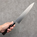 Shungo Ogata SG2 Migaki Finished Sujihiki  240mm Rosewood (Ferrule: Black Pakka Wood) Handle - Japannywholesale