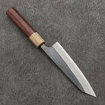 Seisuke Blue Steel No.2 Black Finished Small Bunka  150mm Purpleheart (Ferrule: Oak) Handle - Japannywholesale