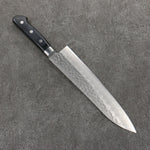 Seisuke AUS8 Hammered Gyuto  210mm Black Pakka wood Handle - Japannywholesale