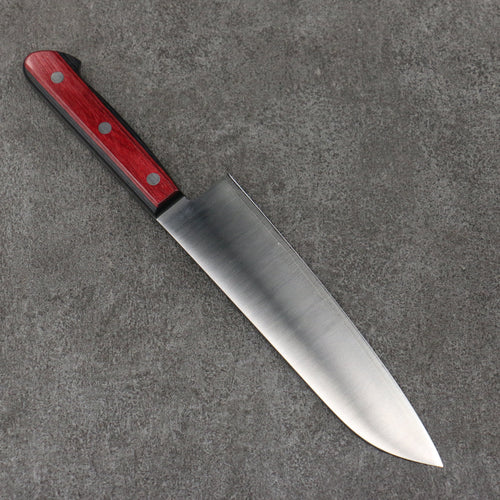 Seisuke SLD Migaki Polish Finish Santoku  180mm Red Pakka wood Handle - Japannywholesale