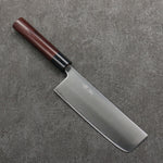 Seisuke Blue Super Nakiri  165mm Rosewood (Ferrule: Black Pakka Wood) Handle - Japannywholesale