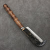 Sakai Takayuki Carbon steel Black Finished Machete (With guard)  Natural wood Handle 140mm - Japannywholesale