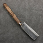 Sakai Takayuki Carbon steel Black Finished Machete (Without guard)  Natural wood Handle 150mm - Japannywholesale