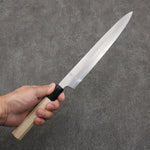 Kikuzuki Silver Steel No.3 Bokashi Yanagiba  240mm Magnolia Handle - Japannywholesale