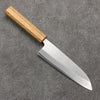 Seisuke SRS13 Vertically Brushed Santoku  165mm Oak Handle - Japannywholesale