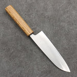 Seisuke SRS13 Vertically Brushed Santoku  165mm Oak Handle - Japannywholesale