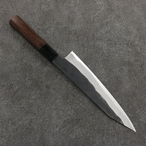 Shigeki Tanaka TEKKA Blue Steel No.2 Kurouchi Kiritsuke Gyuto  210mm Walnut Handle - Japannywholesale