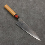 Shigeki Tanaka VG10 Damascus black dye Gyuto  210mm Keyaki (Japanese Elm) Handle - Japannywholesale