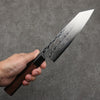 Seisuke AUS10 Mirror Crossed Bunka  180mm Rosewood (Ferrule: Black Pakka Wood) Handle - Japannywholesale