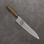 Seisuke VG10 Mirrored Finish Damascus Gyuto  240mm Oak Handle - Japannywholesale