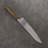 Seisuke VG10 Mirrored Finish Damascus Gyuto  240mm Oak Handle - Japannywholesale