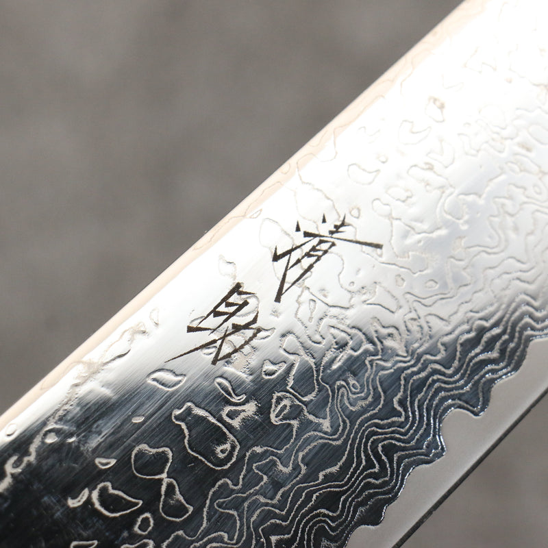 Seisuke VG10 Mirrored Finish Damascus Gyuto  240mm Oak Handle - Japannywholesale