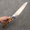 Seisuke VG10 Mirrored Finish Damascus Gyuto  240mm Oak Handle - Japannywholesale