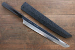 Sakai Takayuki Genbu Blue Steel No.2 Mirrored Finish Sakimaru Yanagiba  300mm Ebony Wood Handle - Japannywholesale