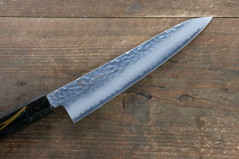 Sakai Takayuki VG10 33 Layer Damascus Gyuto  210mm Live oak Lacquered (Saiu) Handle - Japannywholesale