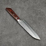 Seisuke VG1 Hammered Small Santoku Japanese Knife 135mm Mahogany Handle - Japannywholesale