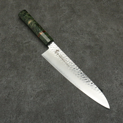 Sakai Takayuki VG10 33 Layer Damascus Gyuto Japanese Knife 240mm Stabilized wood Handle - Japannywholesale