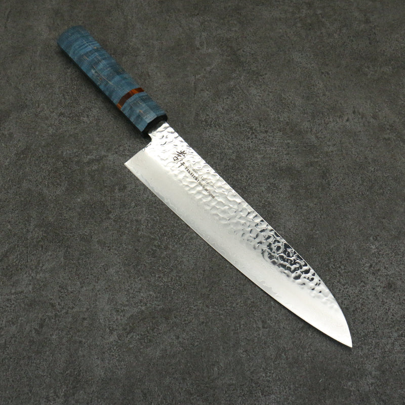 Sakai Takayuki VG10 33 Layer Damascus Gyuto Japanese Knife 210mm Stabilized wood Handle - Japannywholesale