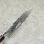 Seisuke AUS10 Mirror Crossed Kiritsuke Gyuto  210mm Black Pakka wood Handle - Japannywholesale