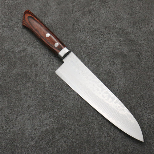 Kunihira Sairyu VG10 Damascus Gyuto Japanese Knife 180mm Mahogany Handle - Japannywholesale
