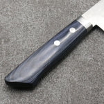 Kunihira Sairyu VG10 Damascus Gyuto  180mm Navy blue Pakka wood Handle - Japannywholesale