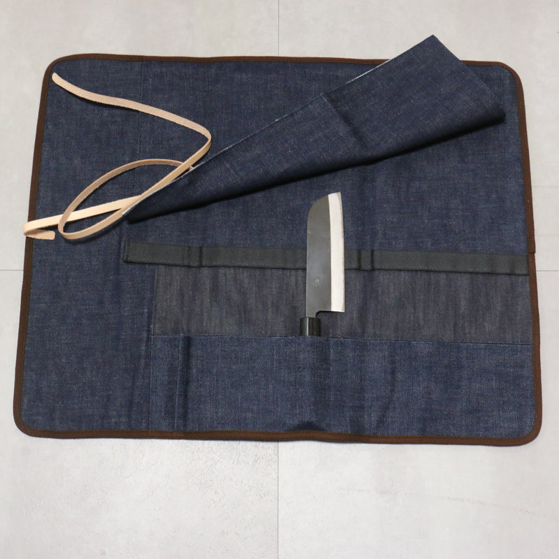 West Japan Tools Knife roll with 6 pockets Cloth Denim  640mm x 510mm - Japannywholesale